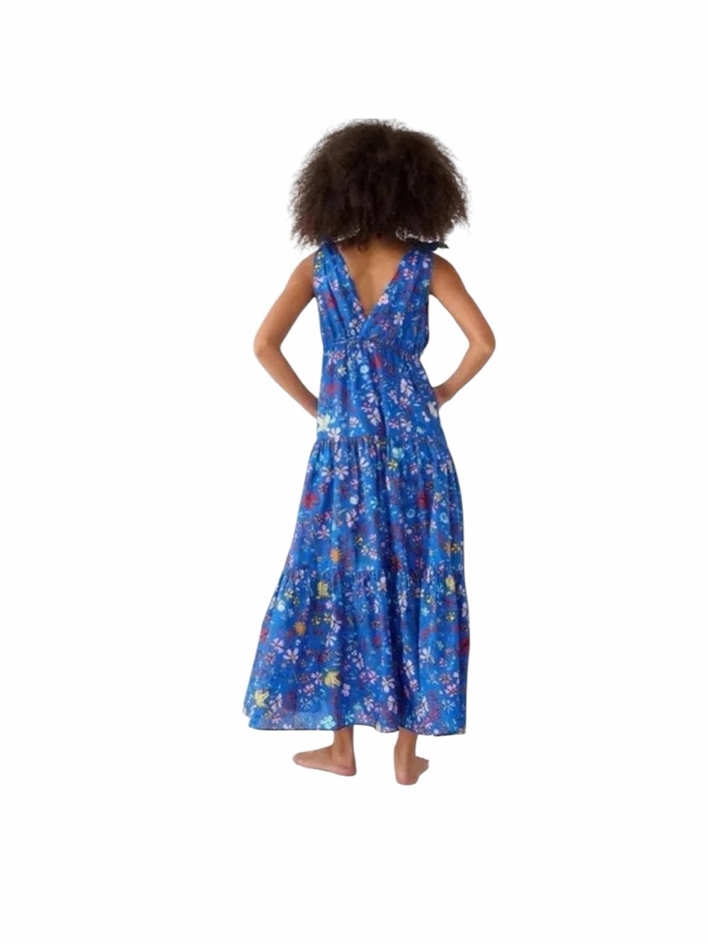 Dauphinette X J.Crew Tie Shoulder Maxi Dress Size S - Picture 2 of 5